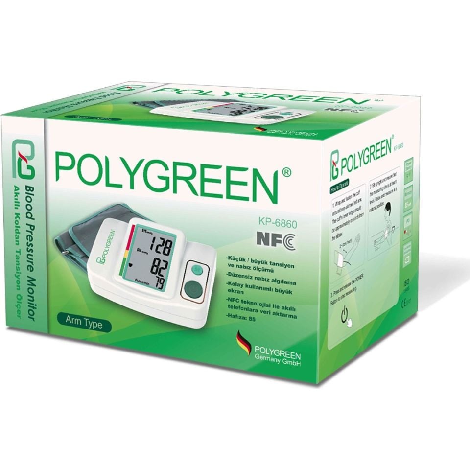 POLYGREEN KP-6860 Bilekten Tansiyon Ölçer