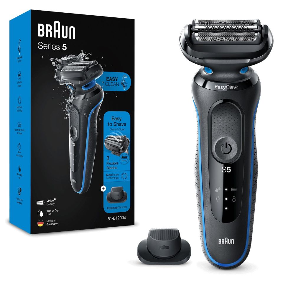 BRAUN SHAVER 50 B1200S BLU BOX EURO