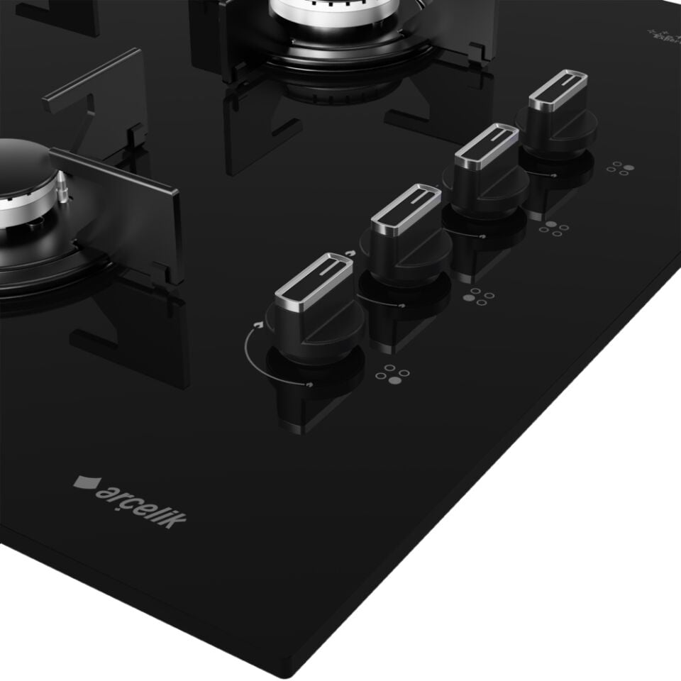 OCD T 651 ES Fibona Serisi Gazlı Cam Tablalı Ocak