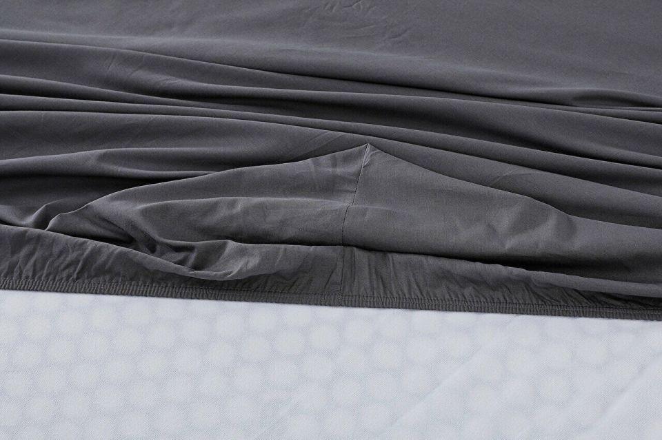 Colourful Fitted Çarşaf Çift Kişilik - Antrasit