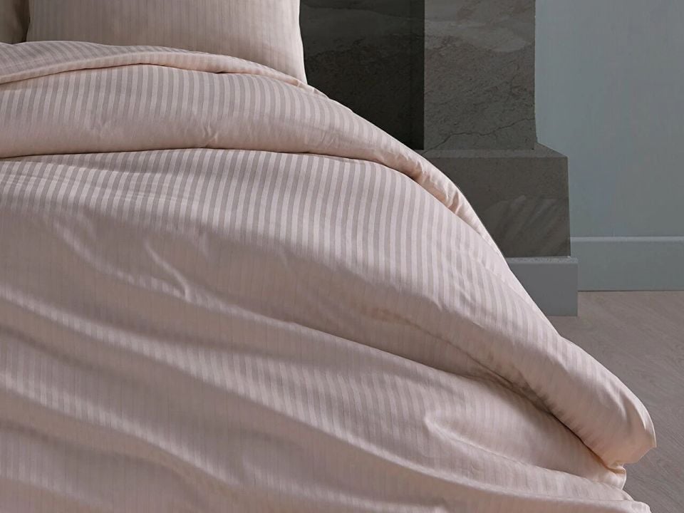 Saten Artline Nevresim Takımı Krem - Çift Kişilik