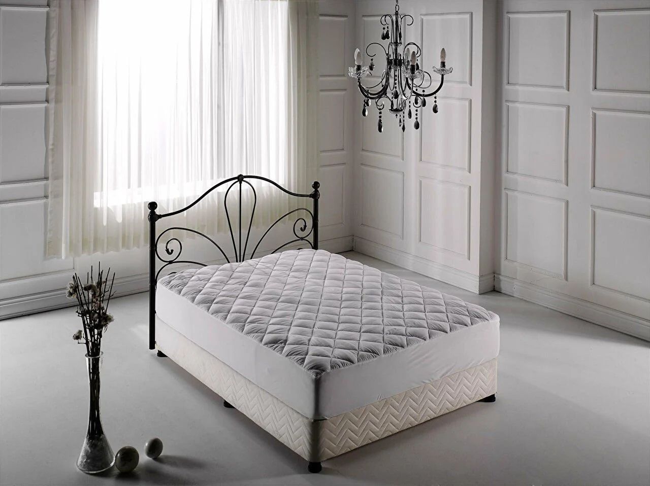 Comfyline Koruyucu Fitted Alez 150 x 200 cm - Beyaz
