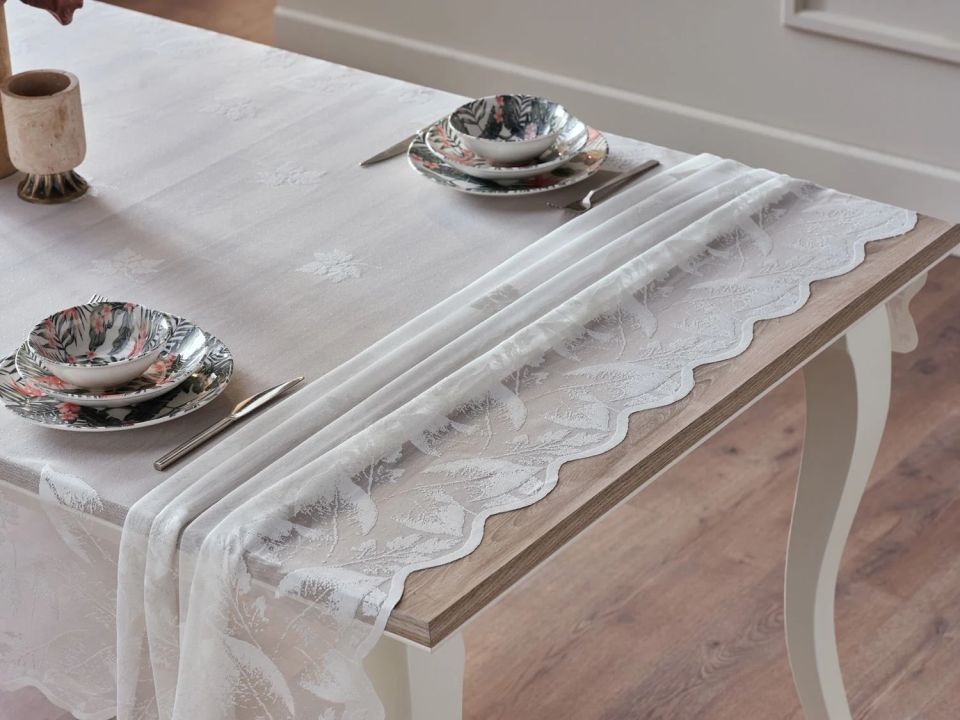 Esse Masa Örtüsü Beyaz