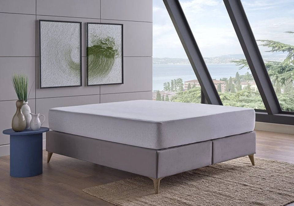 Perla Sıvı Geçirmez Fitted Alez 160 x 200 cm - Beyaz