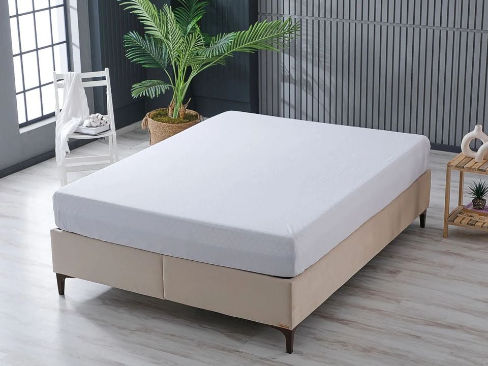 Softy Sıvı Geçirmez Fitted Alez 100 x 200 cm - Beyaz