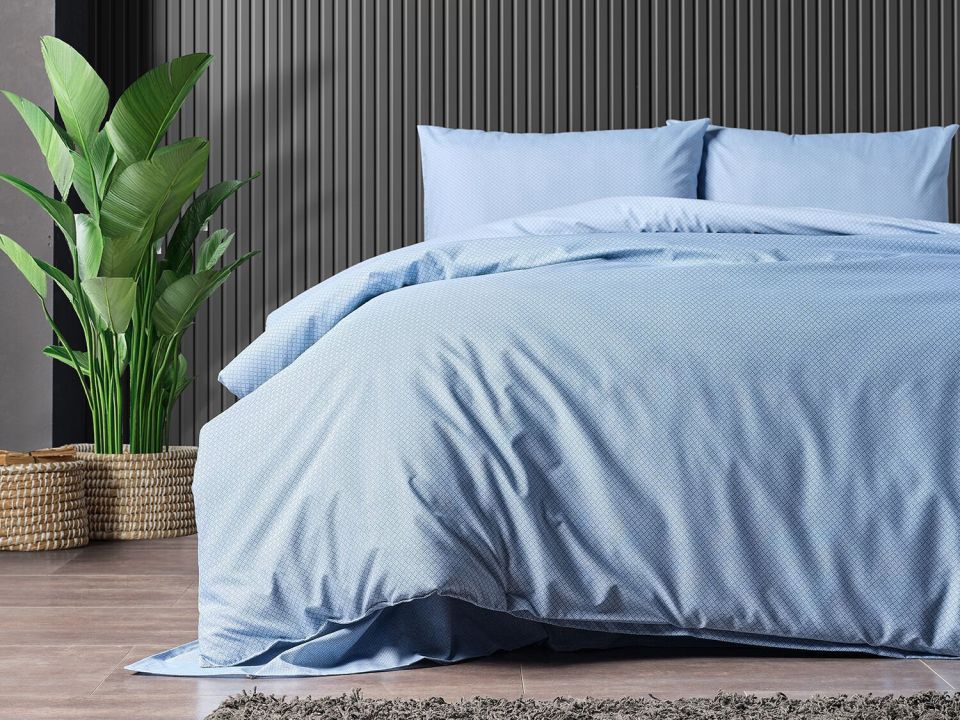 Pure Touch Nevresim Takımı Çift Kişilik - Mavi