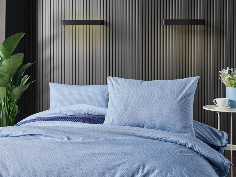 Pure Touch Nevresim Takımı Çift Kişilik - Mavi