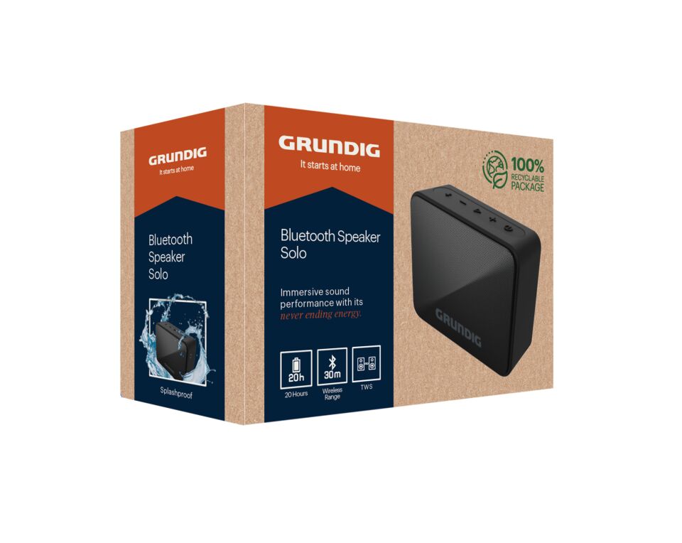 Grundig Solo BT Hoparlör Siyah Hoparlör