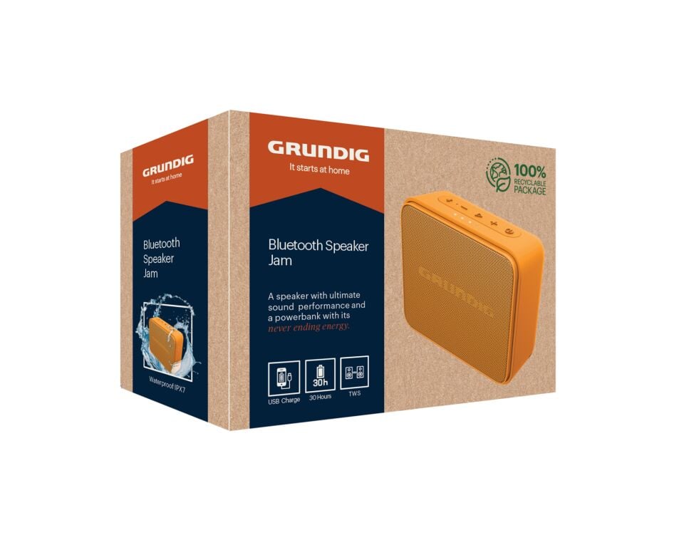 Grundig Jam BT Hoparlör Turuncu Hoparlör