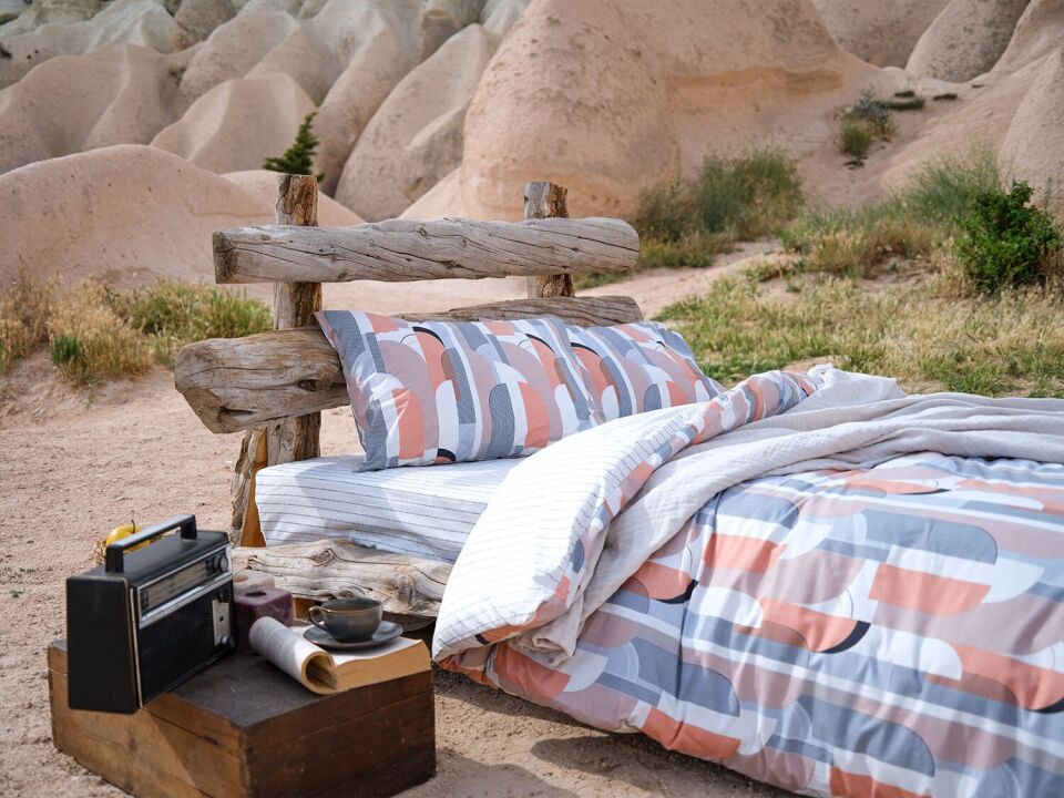 Bohema Festival Nevresim Takımı Çift Kişilik - Krem