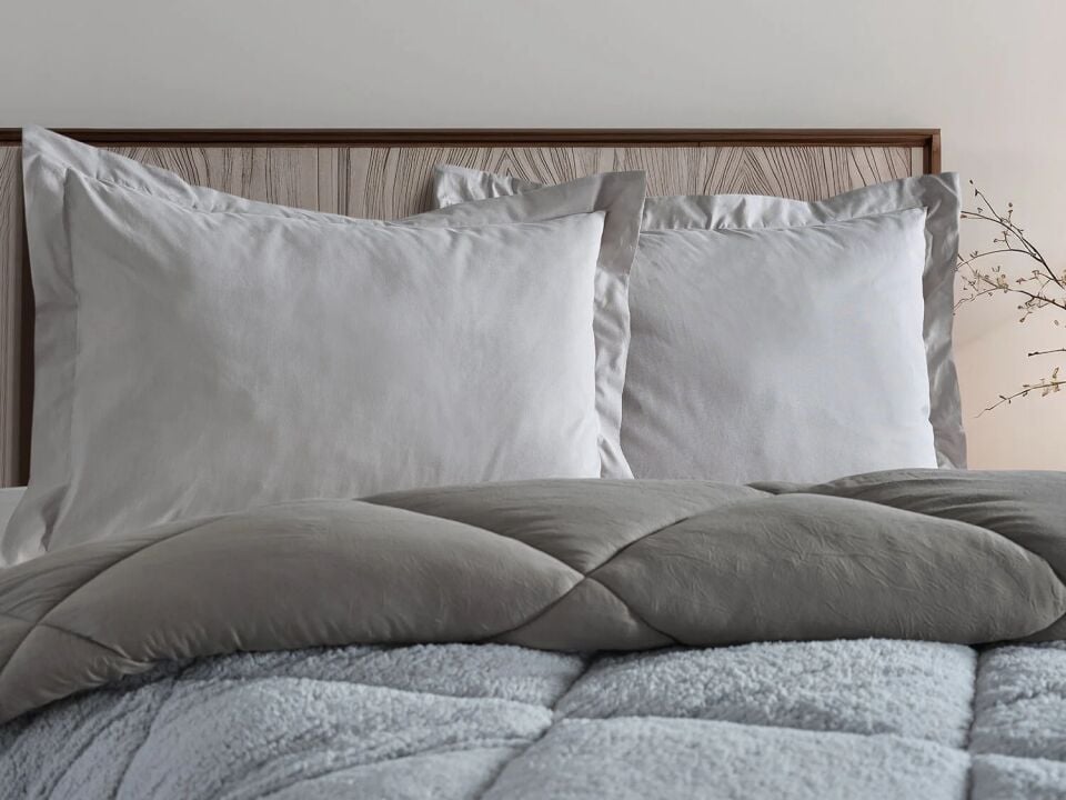 Double Comfort Uyku Paketi Tek Kişilik - Gri-Antrasit