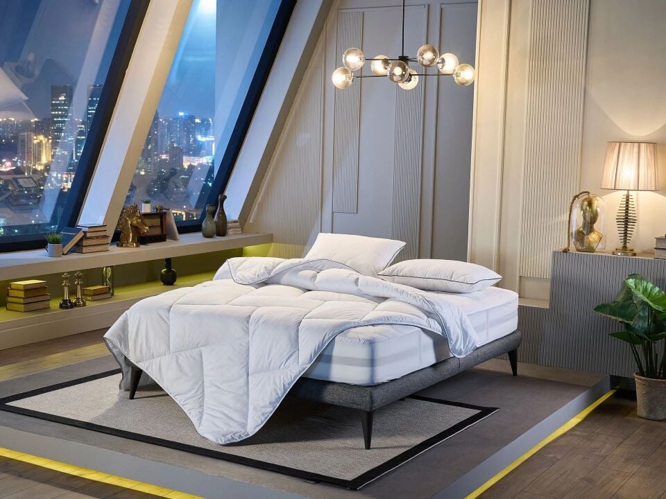 Stress Free Comfort Set Çift Kişilik - Beyaz