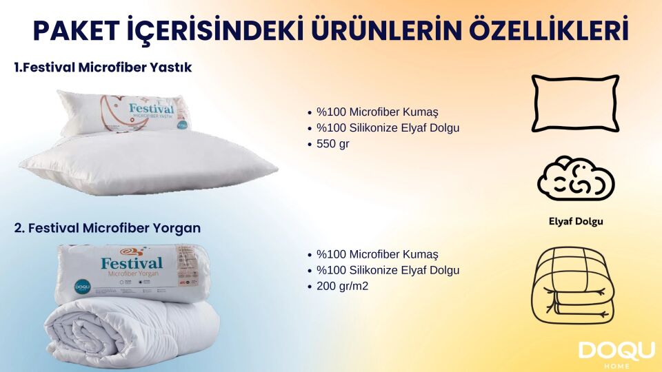 Avantajlı Uyku Seti Çift Kişilik