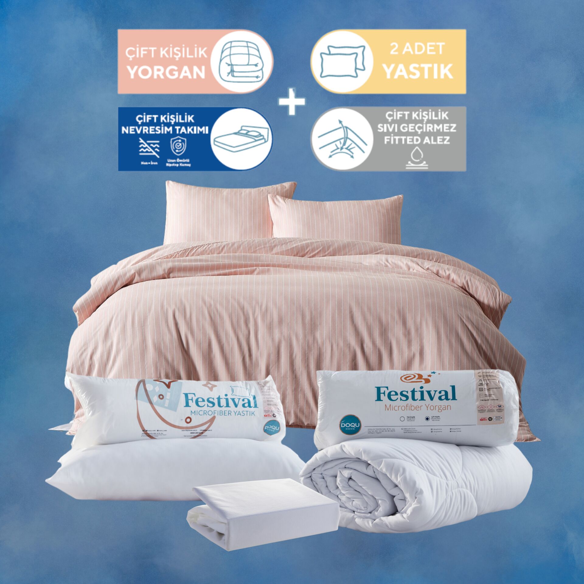 Avantajlı Uyku Seti Çift Kişilik